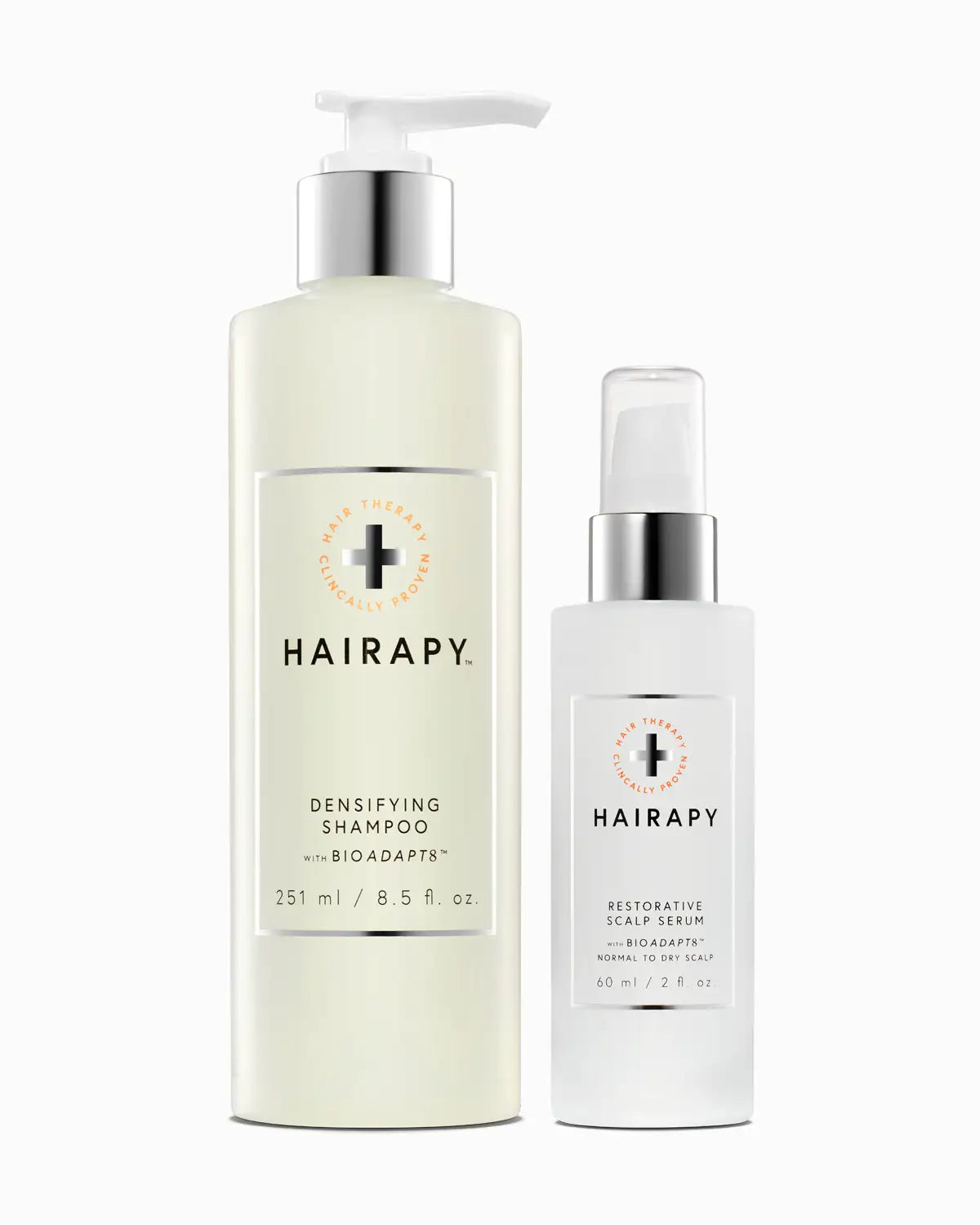 hair thickening shampoo + scalp serum for normal to dry scalp