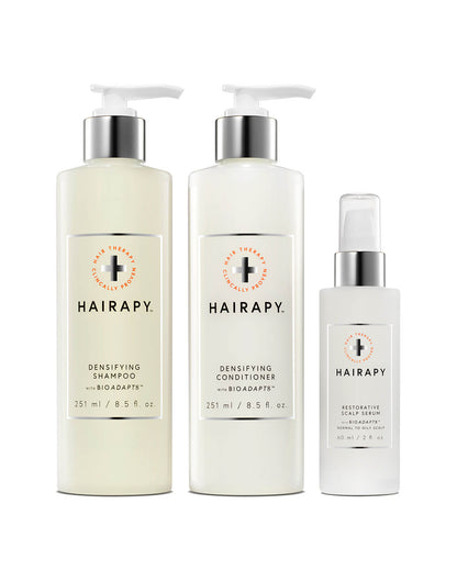 hairapy hair thickening product bundle for normal to oily scalp